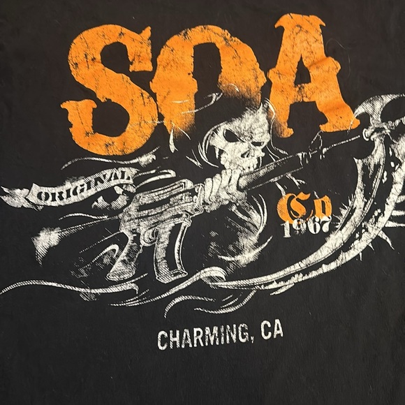 Vintage SOA unique T! Size XL - Picture 2 of 5